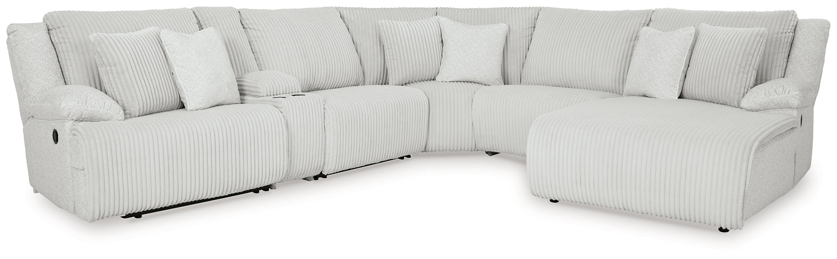 Top Tier 6-Piece Reclining Sectional with Chaise