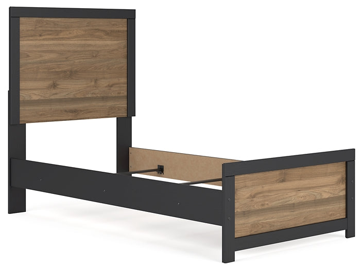 Vertani Twin Panel Bed with Dresser