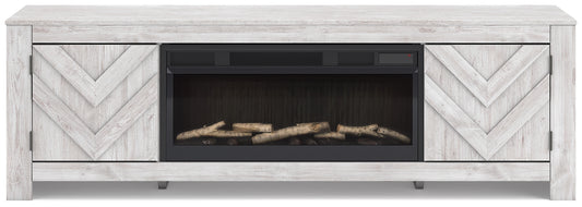 Cayboni 71" TV Stand with Electric Fireplace