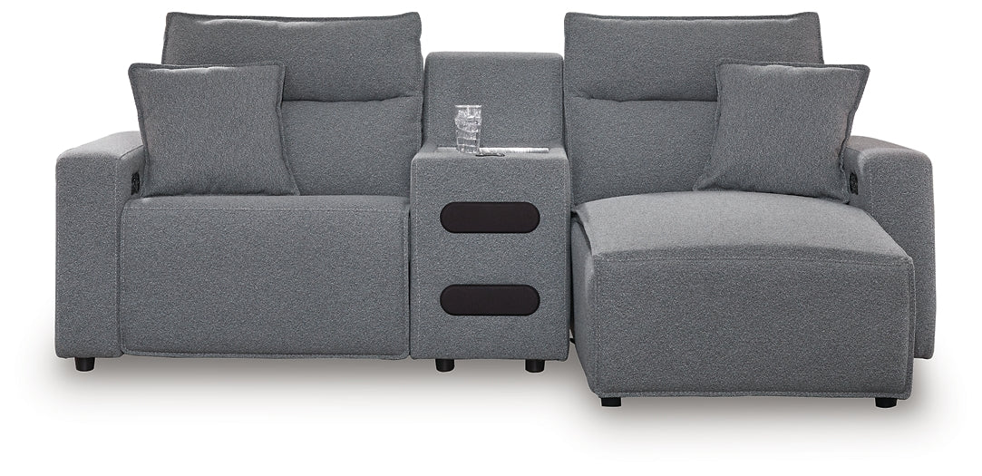 Modmax II 3-Piece Power Reclining Sectional with Chaise and Audio Console