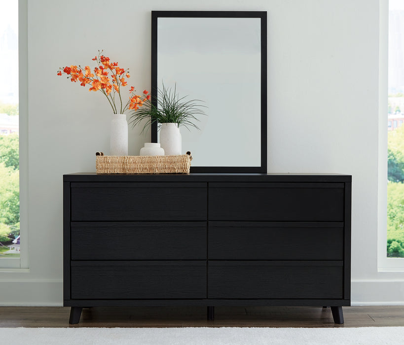 Danziar King Panel Bed, Dresser and Mirror
