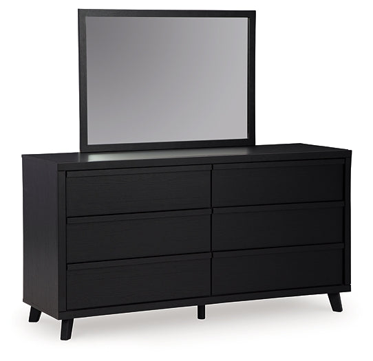 Danziar Queen Panel Headboard, Dresser and Mirror