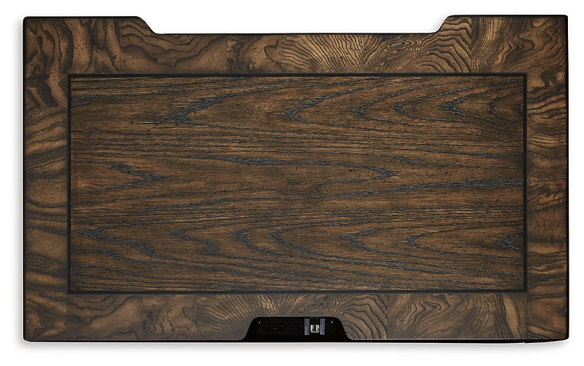 Maylee California King Upholstered Bed, Dresser, Mirror, Chest and Nightstand