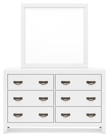 Binterglen Twin Panel Bed, Dresser, Mirror, Chest and Nightstand