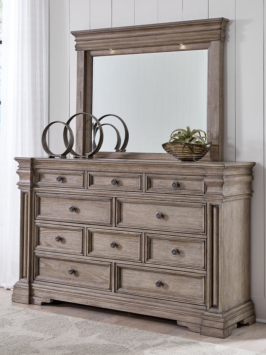 Blairhurst Queen Panel Bed, Dresser, Mirror, Chest and Nightstand