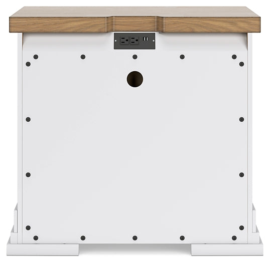 Ashbryn Queen Panel Storage Bed, Dresser, Mirror and Nightstand