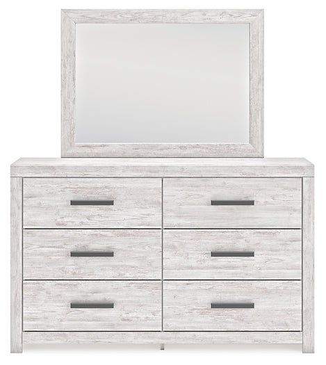 Cayboni King Panel Bed, Dresser, Mirror, Chest and Nightstand