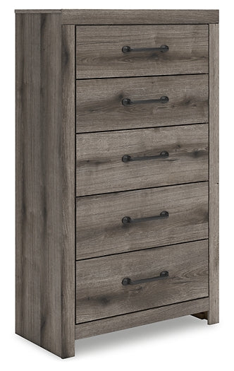 Graystorm Full Panel Bed, Dresser, Mirror, Chest and Nightstand