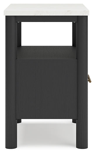 Cadmori Full Upholstered Panel Bed, Dresser, Mirror and Nightstand