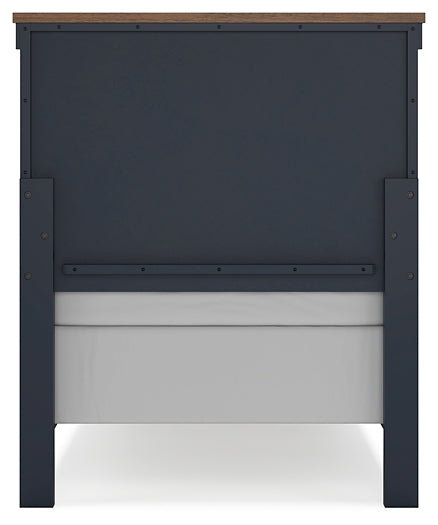 Landocken Twin Panel Bed, Dresser, Mirror and Nightstand