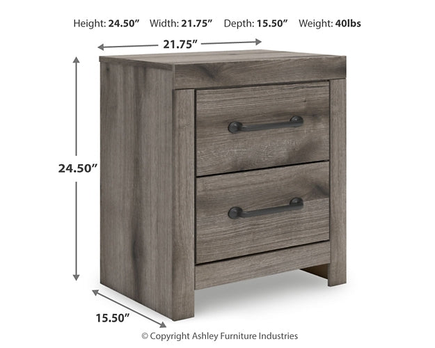Graystorm Queen Panel Bed, Dresser, Mirror and Nightstand