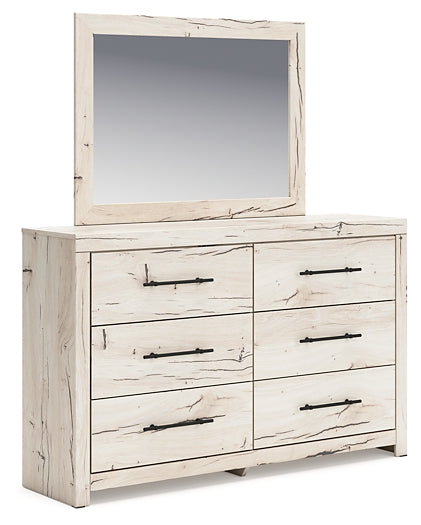 Lawroy Full Panel Bed, Dresser, Mirror and Nightstand
