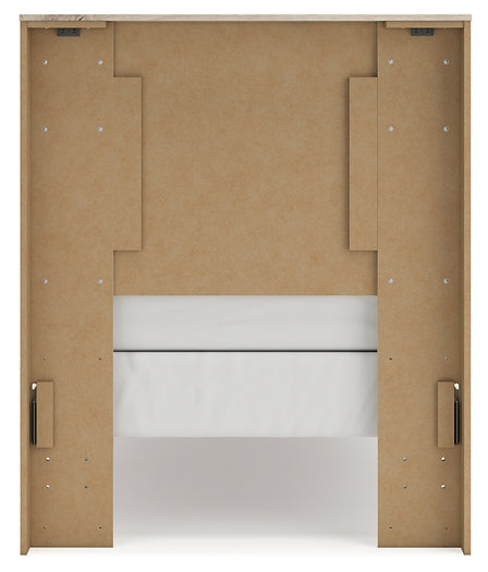 Lawroy Twin Panel Bed, Dresser and Mirror