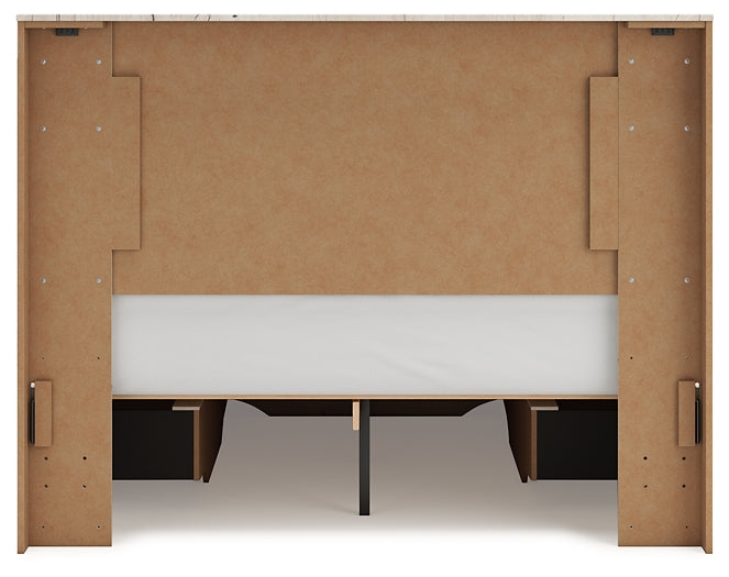 Lawroy Queen Panel Storage Bed, Dresser, Mirror, Chest and Nightstand