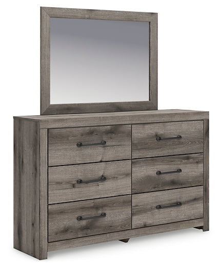 Graystorm Twin Panel Bed, Dresser and Mirror