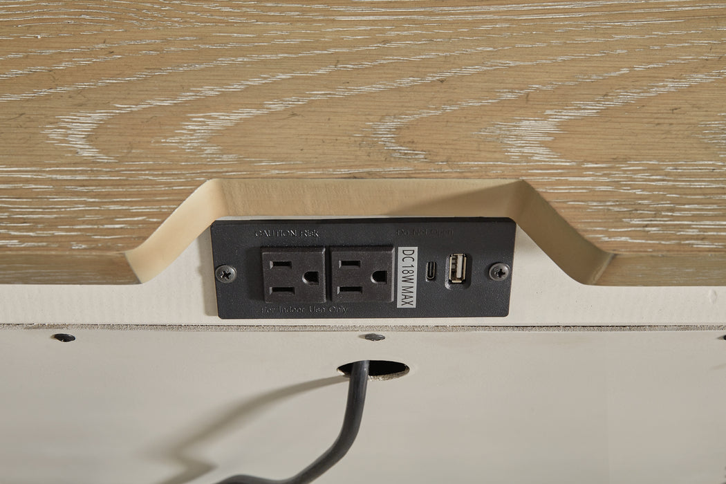 Shaybrock California King Panel Bed, Dresser, Mirror and Nightstand