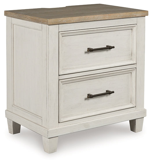 Shaybrock King Panel Bed, Dresser, Mirror, Chest and Nightstand