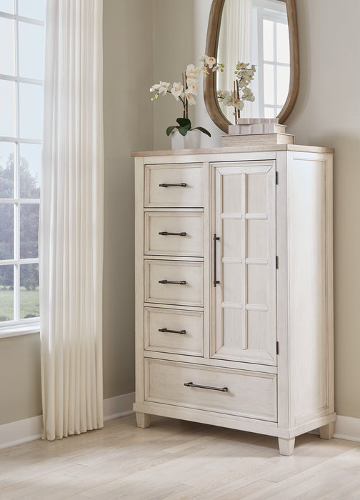 Shaybrock King Panel Bed, Dresser, Mirror, Chest and Nightstand