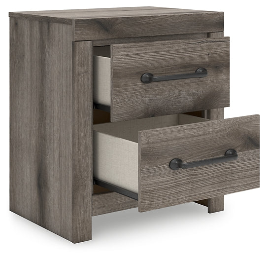 Graystorm King Panel Bed, Dresser, Mirror, Chest and Nightstand