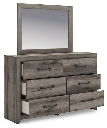Graystorm Twin Panel Storage Bed, Dresser and Mirror