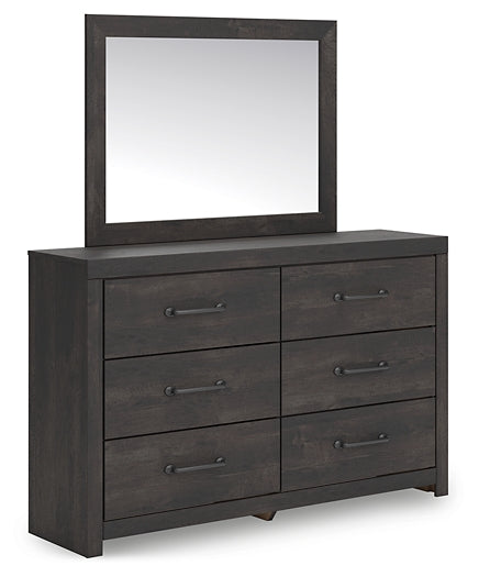 Hollivern Full Panel Bed with Storage, Dresser, Mirror, Chest and Nightstand