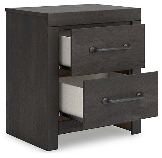 Hollivern Twin Panel Bed with Storage, Dresser, Mirror and Nightstand