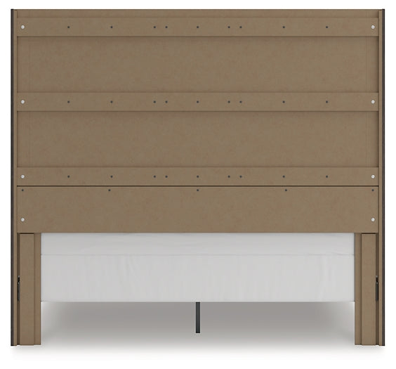 Fraluna King Panel Storage Bed, Dresser, Mirror and Nightstand