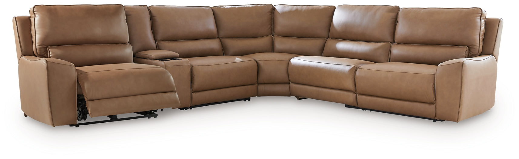 DeepWakes 6-Piece Reclining Sectional with Storage Console