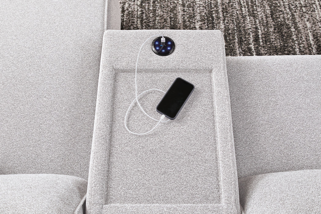 Modmax II 7-Piece Power Reclining Sectional with Chaise and Audio Consoles