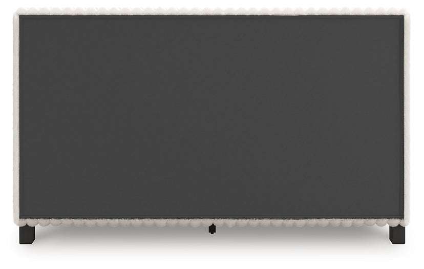 Zuraleus Queen Upholstered Bed, Dresser, Mirror, Chest and Nightstand