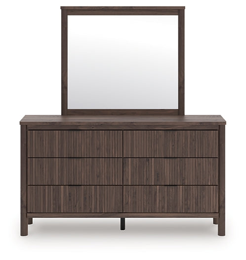 Pamytta Twin Panel Platform Bed, Dresser, Mirror, Chest and Nightstand