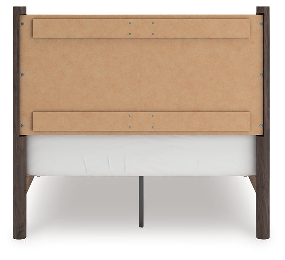 Pamytta Full Panel Platform Bed, Dresser, Mirror and Nightstand