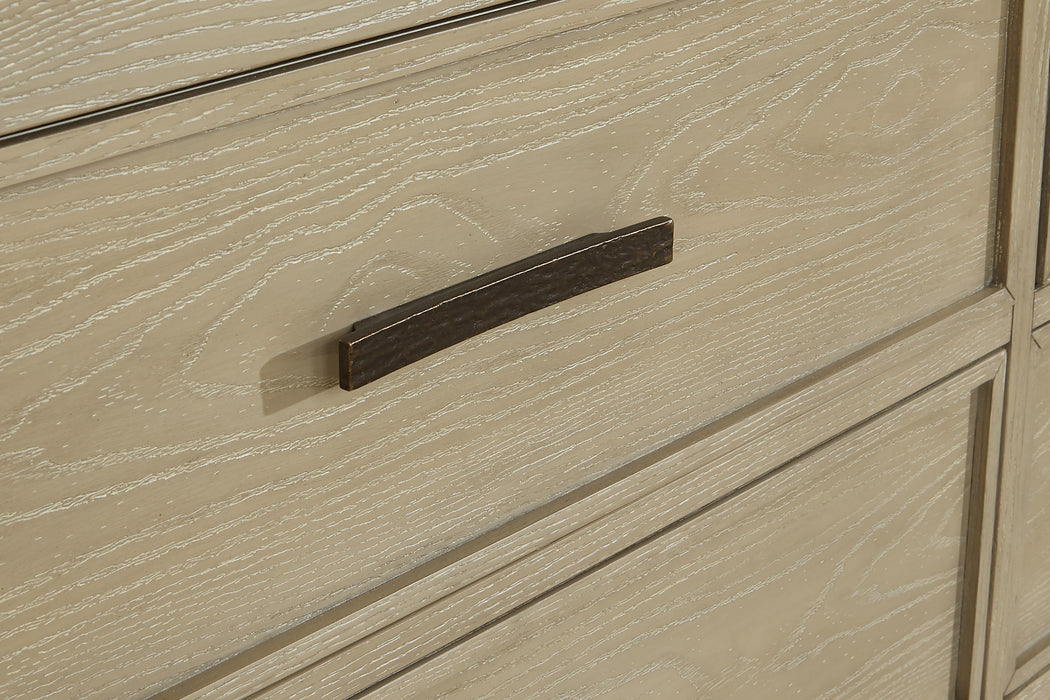 Calmoro California King Bookcase Bed with Mirrored Dresser and Nightstand