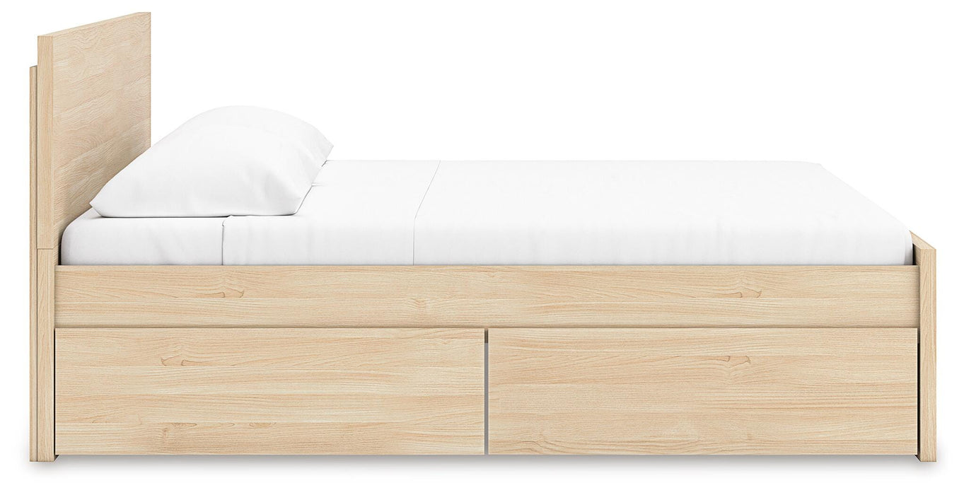 Onita Queen Panel Platform Bed with 2 Side Storage
