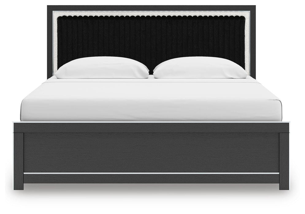Zuraleus King Upholstered Panel Bed