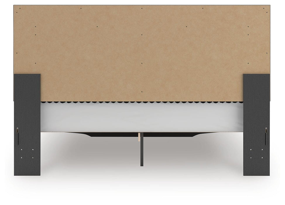 Zuraleus King Upholstered Panel Storage Bed