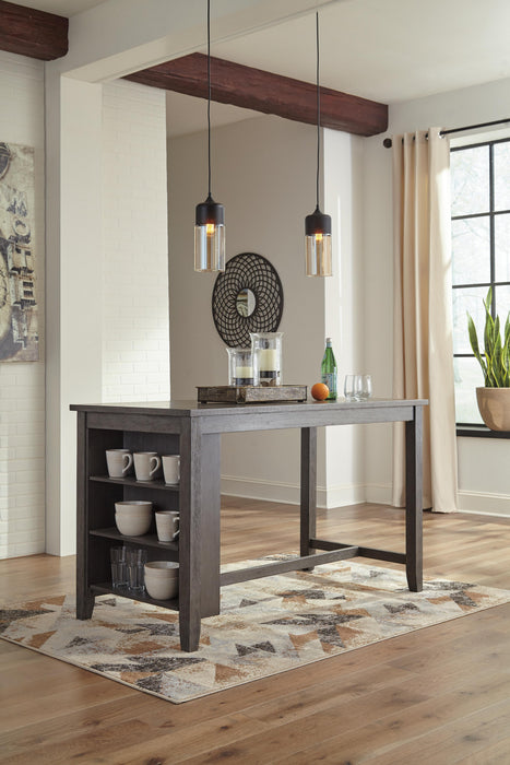 Caitbrook Counter Height Dining Table and 4 Barstools