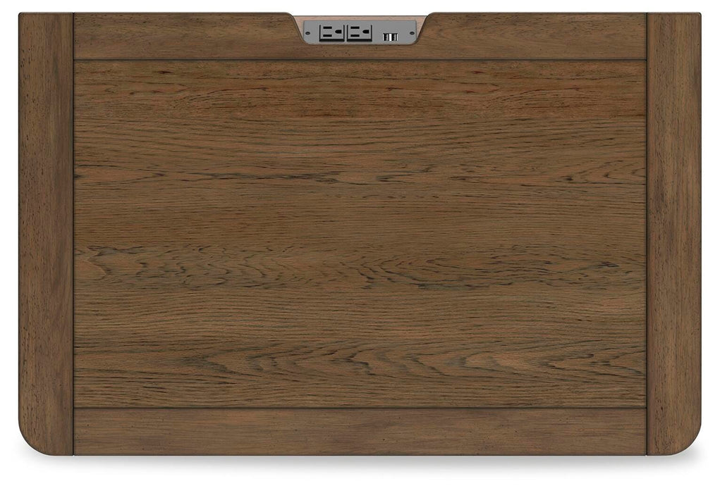 Cabalynn California King Panel Bed with Storage with Mirrored Dresser, Chest and Nightstand