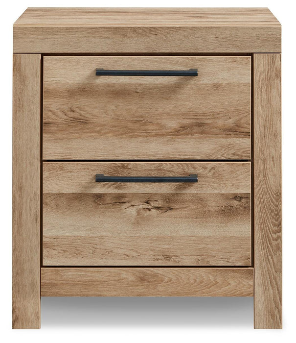 Hyanna Twin Panel Bed with 2 Side Storage, Dresser, Mirror, Chest and Nightstand