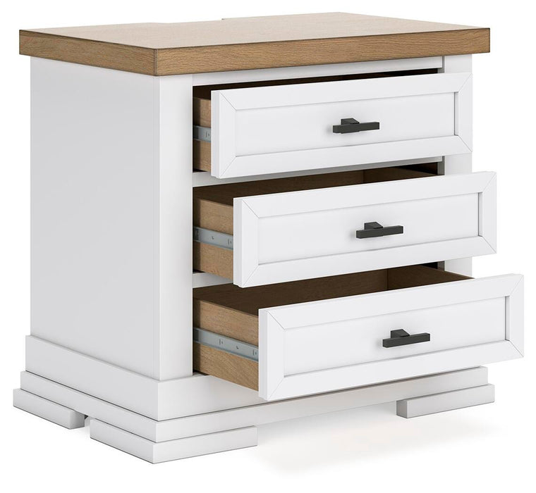 Ashbryn King Panel Storage Bed, Dresser, Mirror and Nightstand