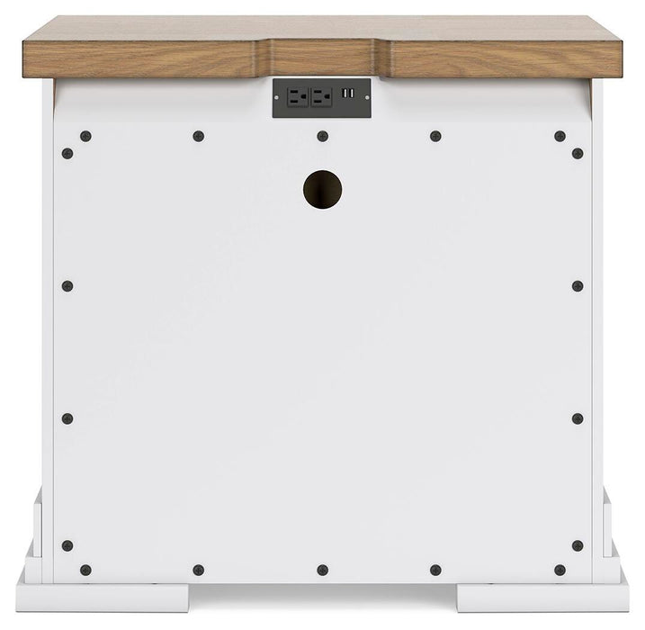 Ashbryn King Panel Storage Bed, Dresser, Mirror, Chest and Nightstand