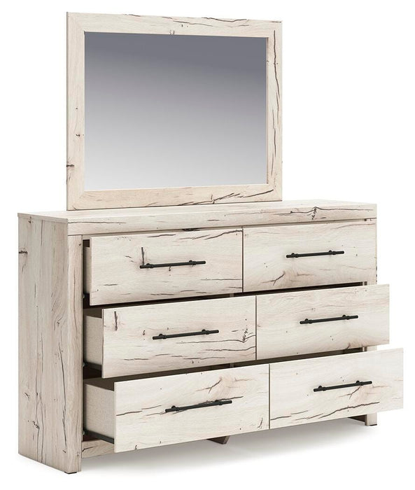 Lawroy Full Panel Bed, Dresser, Mirror and Nightstand