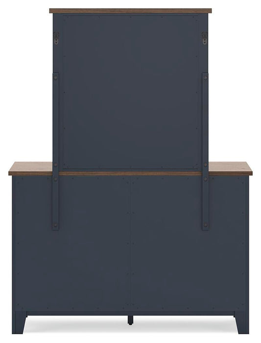 Landocken Twin Panel Bed, Dresser and Mirror