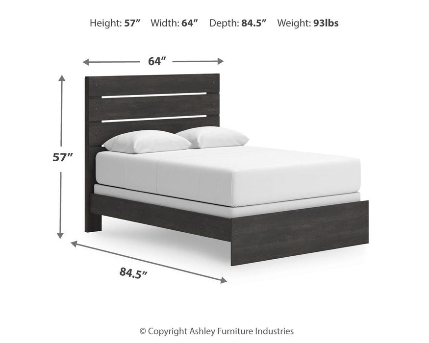 Hollivern Queen Panel Bed, Dresser and Mirror