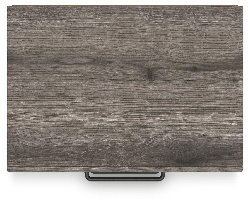 Graystorm Full Panel Bed with Storage, Dresser, Mirror, Chest and Nightstand