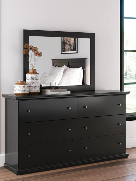 Maribel Twin Panel Bed, Dresser, Mirror and Nightstand
