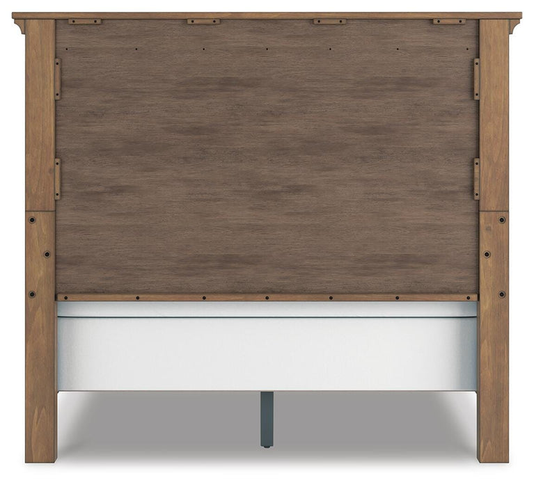 Feddinger Queen Panel Bed with Mirrored Dresser, Chest and Nightstand