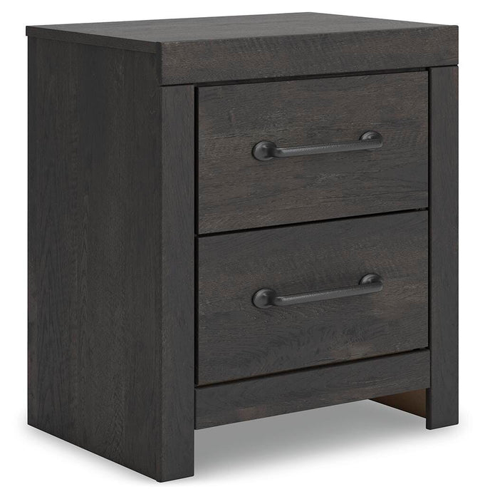 Hollivern Full Panel Bed with Storage, Dresser, Mirror and Nightstand