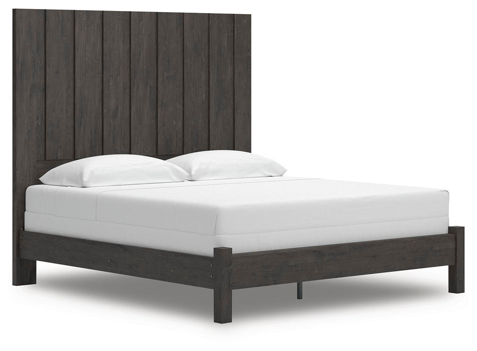 Fraluna King Panel Bed, Dresser, Mirror and Nightstand