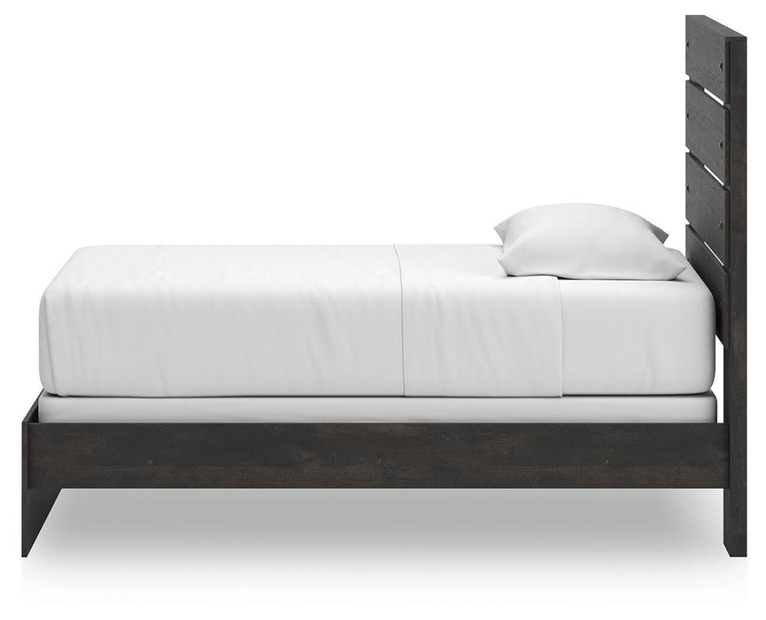 Hollivern Twin Panel Bed, Dresser and Mirror